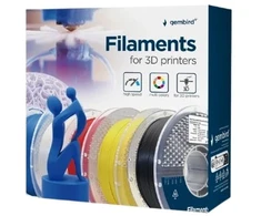Gembird Filament pla ekstra elastyczny, 1,75 mm, 1kg, juoda