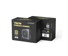 „Gembird CCC-PSUGOLD-750W“ maitinimo blokas „Fornax Power 750W“ aktyvus PFC 12 cm ventiliatorius 80+ aukso