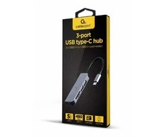 Gembird Hub 3-portowy usb-c, usb 2.0x2, usb 3.0, czytnik kart