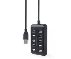 Gembird Hub usb 2.0 10-portowy juoda