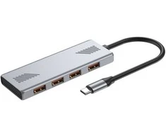 „Gembird UHB-CM-U310-A4-01“, 4 prievadų USB-A 3.2 (2 kartos) C tipo šakotuvas