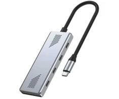 „Gembird UHB-CM-U310-C4-01“, 4 prievadų USB-C 3.2 (2 kartos) C tipo šakotuvas