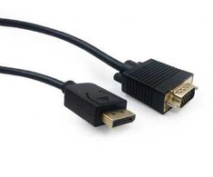 Kabelis gembird ccp-dpm-vgam-6 (d-sub (vga) m - displayport m; 1,8m; spalva juoda)