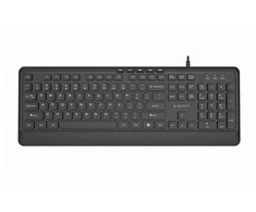 Gembird klaviatūra su laidu multimedialna slim, usb 5 klawiszy hotkeys, us išdėstymas, juoda