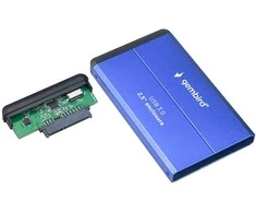 Gembird obudowa hdd/ssd usb 3.0 2.5" sata, aliuminio, mėlyna