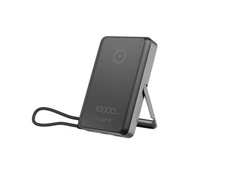 Gembird Powerbank 10000mah belaidis 15w usb-c 20w su podstawką, juoda