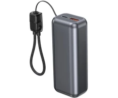 Gembird Powerbank lcd 10000mah qc3.0 20w pilka