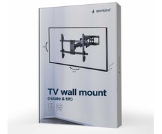 „Gembird“ reguliuojamas LCD sieninis laikiklis 37–80 colių įstrižainės ekranui, maks. 600 x 400 mm, iki 60 kg.