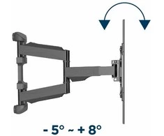 Gembird reguliuojamas LCD sieninis laikiklis 32"-75" Vesa max 600 x 400mm, iki 45kg
