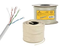 Gembird upc-5004e-sol / 100 utp kabelis (utp; 100m; cat.5e; pilkas)