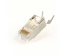 GEMBIRD Shielded modular CAT7 pass-through type plug 15u auksinis plated 10 pcs per bag