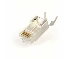 GEMBIRD Ekranowany modułowy wtyk przelotowy CAT7 15u złocony 50 vnt. w opakowaniu