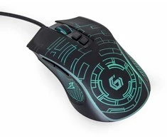 Gembird žaidimams pelė su podświetleniem rgb usb, juoda