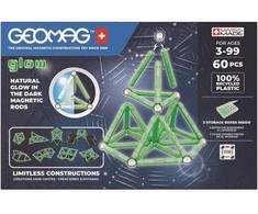 Šviečiantys perdirbti magnetiniai blokeliai 60 vienetų GEOMAG GEO-338