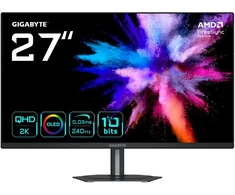 Monitorius Gigabyte GO27Q24 | 27 " | QD-OLED | QHD | 240 Hz | 0.03 ms | 2560 x 1440 pikselių | 400 cd/m² | HDMI jungtys quantity 2