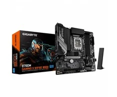 Pagrindinė plokštė „Gigabyte B760M GAMING X WIFI6E GEN5“ | Procesorių šeima „Intel“ | Procesoriaus lizdas LGA1700 | DDR5 | Palaikomos kietojo disko sąsajos SATA, M.2 | SATA jungčių skaičius: 4