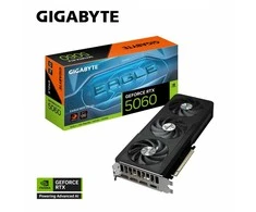 GIGABYTE GeForce RTX 5060 EAGLE MAX OC 8G Vaizdo plokštė - 8GB GDDR7, 128bit, PCI-E 5.0, 2550 MHz Core Clock, 3 x DisplayPort, 1 x HDMI, NVIDIA DLSS 4, GV-N5060EAGLEMAX OC-8GD 1.0