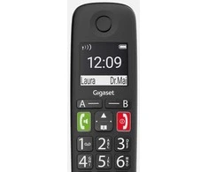 Stacionarus telefonas Gigaset E290, Juodas