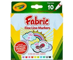 Crayola, Inc. Flomasteriai audiniams, 10 vnt.