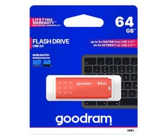 Goodram flashdrive 64gb ume3 usb 3.0 oranžinis