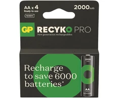 GP Battery Akumulatorki r6/aa ni-mh 2000mah recyko pro blister 4 vnt.