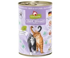 Fox4Pets Kačių Maistas - GRANATAPET DeliCATessen Antiena ir Paukštiena Drėgnas Maistas 400g