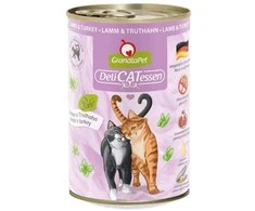 GranataPet DeliCATessen ėriena and kalakutiena – šlapias kačių maistas – 400g