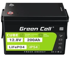 Green Cell LiFePO4 akumuliatorius 200 Ah, 12 V/12,8 V, 2560 Wh