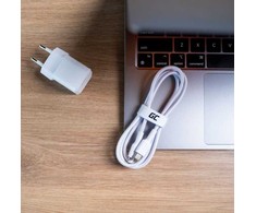 Green Cell Žalias cell kabelis kabgc07w gc power stream usb-c - lightning 100cm (mfi certified) balta