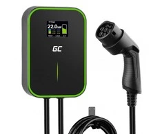 Green Cell Wallbox žalias cell ev powerbox pakrovėjas 22kw su laidu