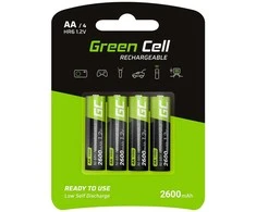 Green Cell Žalias cell akumulatorki paluszki 4x aa r6 2600mah