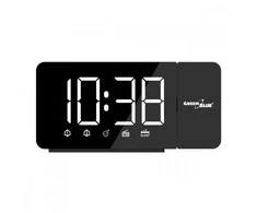 GreenBlue Radijo žadintuvas cyfrowy led gb172 radio fm, alarm, zegar 12/24, zasilanie usb 5v dc, cr2032
