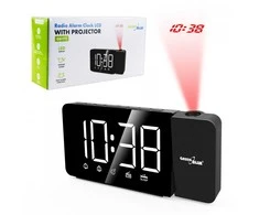 GreenBlue Radijo žadintuvas cyfrowy led gb172 radio fm, alarm, zegar 12/24, zasilanie usb 5v dc, cr2032