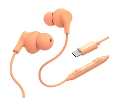 Hama Įstatomos į ausis (į ausis įkišamos tipo) ausinės curly usb-c oranžinė