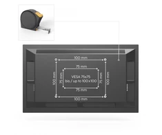 Hama 220908 monitoriaus laikiklis su dujine spyruokle, 2 svirtys, 13" - 35", balta