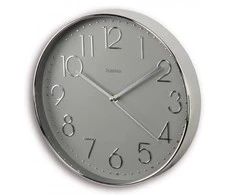 Hama Laikrodis ścienny 30cm corsica sidabrinė ir-pilka