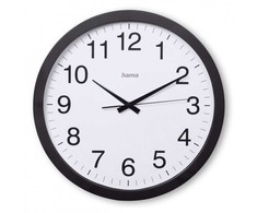 Hama Laikrodis ścienny 40cm aruba juoda