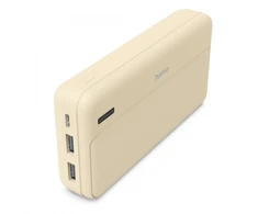 Hama Power Pack Pocket 20 20000 mAh 2X USB-A smėlio