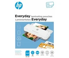 Hewlett Packard (HP) HP laminavimo folija kasdienei naudojimui, A4, 80 mikronų, 100 vnt.