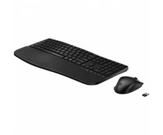 HP 685 Comfort Dual-Mode Klaviatūra ir pelė Combo, spill resistant - Juodas - US ENG