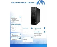 Hewlett Packard (HP) HP ProDesk 2 SFF G1i E Intel® Core™ i5 i5-14400 8 GB DDR5-SDRAM 512 GB SSD Windows 11 Pro PC Juodas
