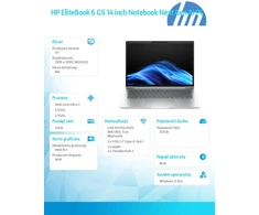 Nešiojamas kompiuteris HP EliteBook 6 G1i 14 - Ultra 7 265U | 14 colių | 24 GB | 512 GB | W11P
