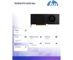 Vaizdo plokštė HP 8D6B7AA, RTX 4000 Ada, 20 GB, GDDR6, 360 bit, 7680 x 4320 pikselių, PCI Express x16 4.0