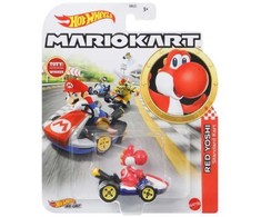 Hot Wheels Mario Kart Cat Raudona Yoshi