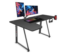 Kampinis žaidimų stalas Huzaro Hero 7.7 Gaming Desk, Juodas