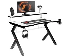 Žaidimų stalas Huzaro Hero 5.0, Juodos/Baltos spalvos