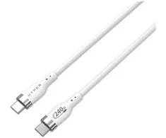 HyperDrive Kabelis hyper juice 240w silikoninis usb-c į usb-c laidas 2m - baltas