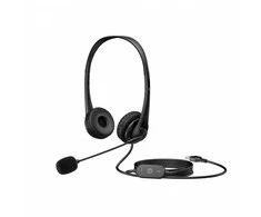 Hewlett Packard (HP) Ausinės su mikrofonu hp stereo usb ausinės g2 su laidu juoda 428h5aa