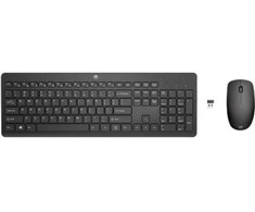 Hewlett Packard (HP) Rinkinys Klaviatūra ir pelė hp 230 wireless pelė and klaviatūra combo belaidės juoda 18h24aa