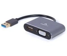 Gembird Adapteris usb 3.0 to hdmi vga d-sub